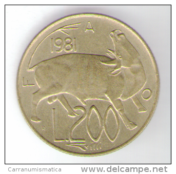 SAN MARINO 200 LIRE 1981 - San Marino