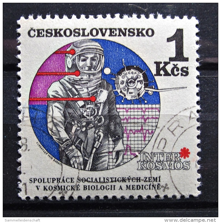 Briefmarke Tschechoslowakei Inter Cosmos 1970 Raumfahrt - Europe