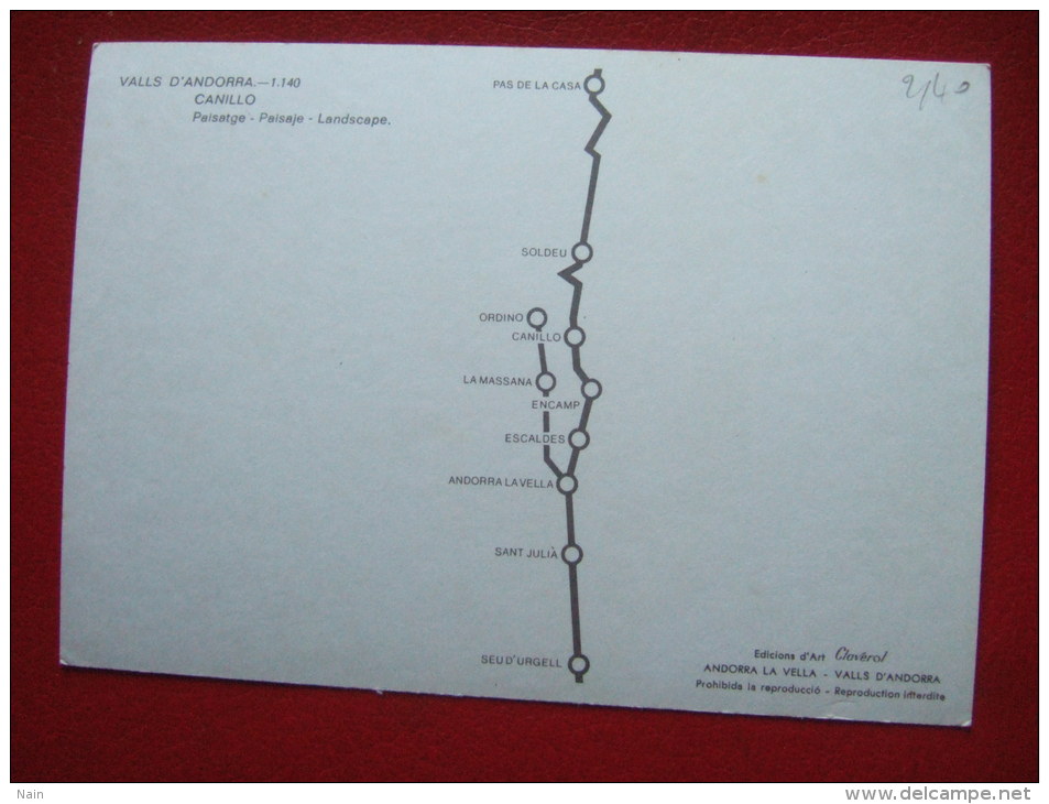 ANDORRE - CANILLO - BELLE CARTE - - Andorra