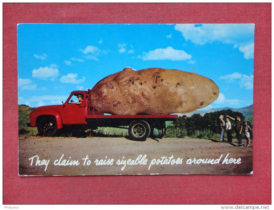 Truck With Large Potato  1967 Cancel   -  Ref-1086 - Vrachtwagens En LGV