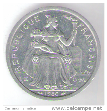 POLINESIA FRANCESE 2 FRANCS 1986 - Polinesia Francese