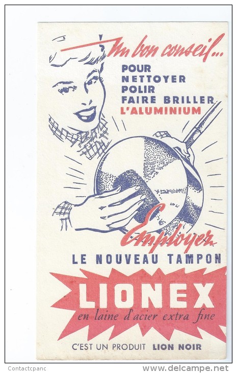 Tampon    "  LIONEX  "           -   Ft  =  11.5 Cm  X  20.5 Cm - Wash & Clean