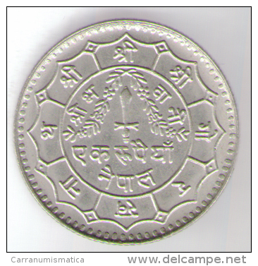 NEPAL 1 RUPEE BIRENDRA BIR BIKRAM - Népal