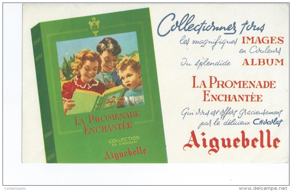 Chocolat      "  AIGUEBELLE  "           -   Ft  =  12 Cm  X  20. Cm - Chocolat