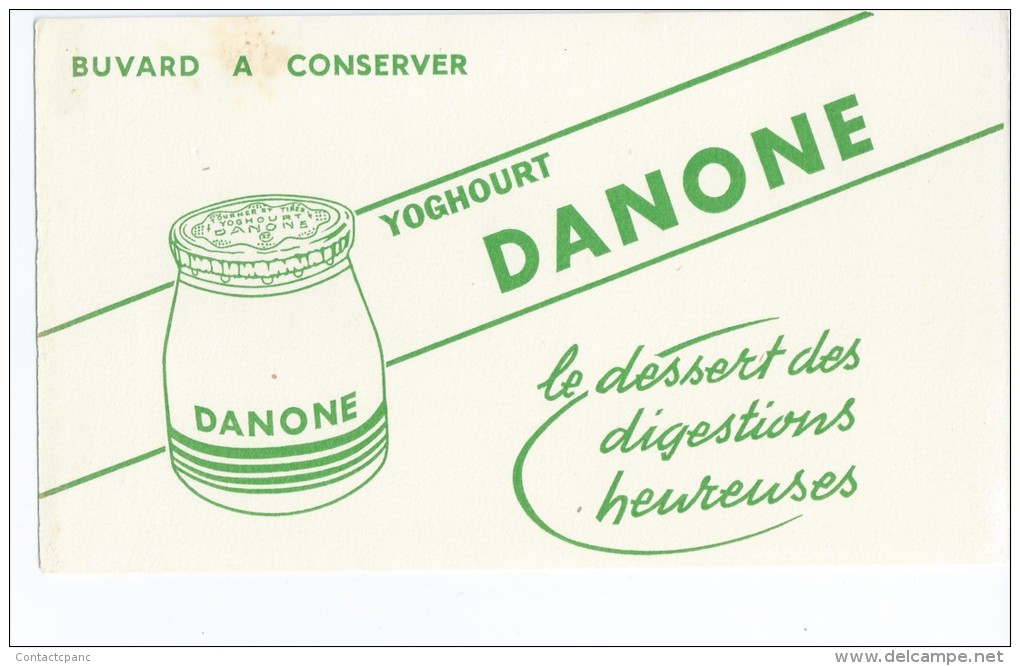 Yoghourt    "  DANONE  "     -   Ft  =  12 Cm  X  21 Cm - Zuivel