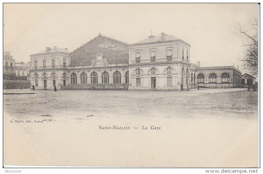 44 ST NAZAIRE - (1900) (animé) La Gare - D17 24 - Saint Nazaire