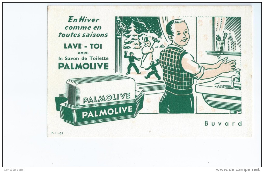 Savon     "  PALMOLIVE  "       -   Ft  =  11 Cm  X  17 Cm - Produits Ménagers