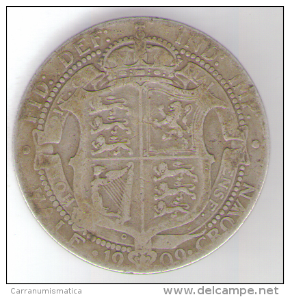 GRAN BRETAGNA HALF CROWN 1909 AG SILVER - K. 1/2 Crown