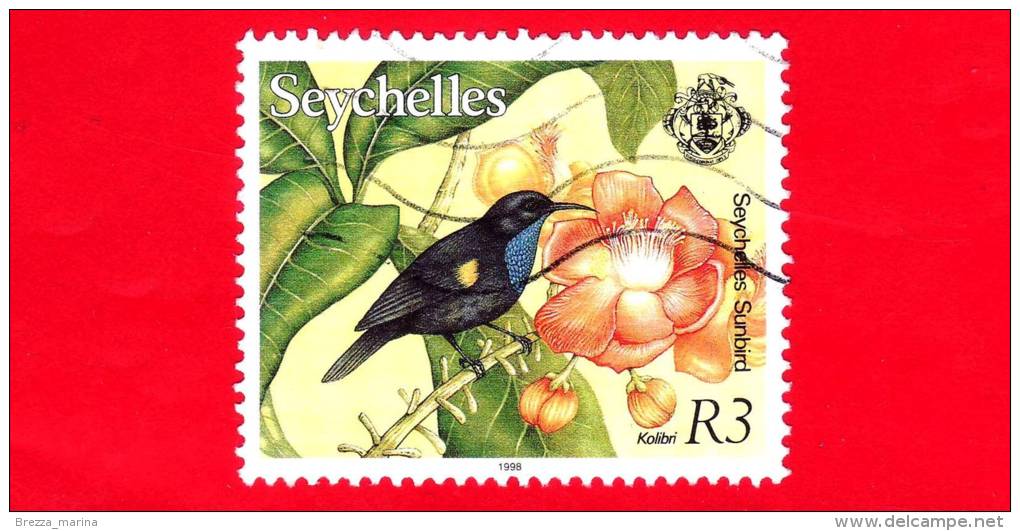 SEYCHELLES - USATO - 1993 - Uccelli - Colibri - R 3 - Seychelles (1976-...)