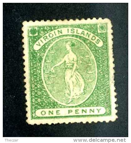 5923x)  Virgin Is 1868  ~ Sc # 4  ~ Forgery Faux~ Offers Welcome! - British Virgin Islands
