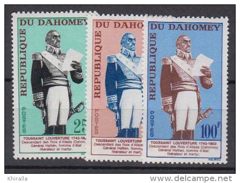 BENIN  DAHOMEY     1963     N°    199 / 201      COTE     3.05 €           ( 1713 ) - Benin – Dahomey (1960-...)