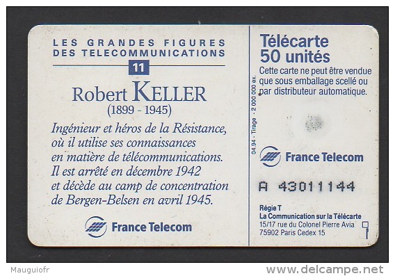 DF / FRANCE / PERSONNAGES / ROBERT KELLER INGENIEUR ET HEROS DE LA RESISTANCE / 1994 - Personnages