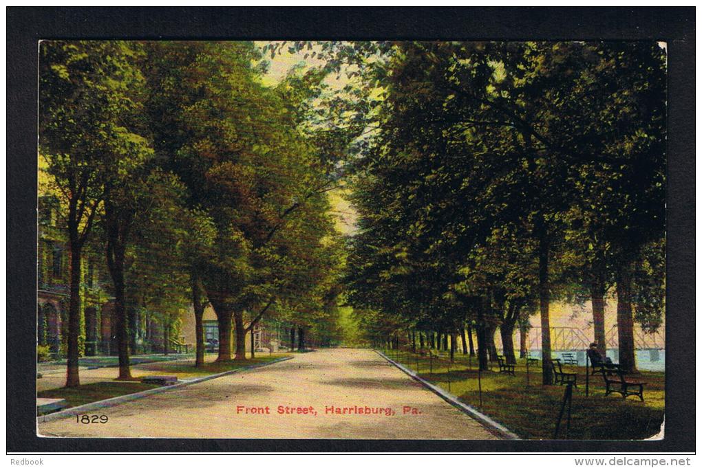 RB 952 -  1911 USA Postcard - Front Street Harrisburg - Pennsylvania - Harrisburg
