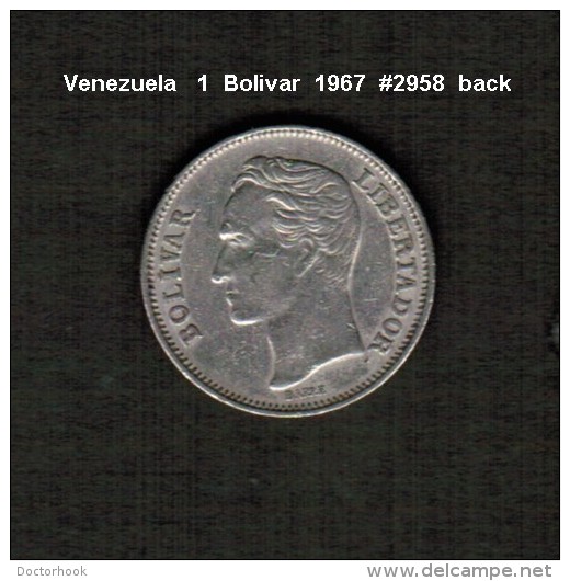 VENEZUELA    1  BOLIVAR  1967  (Y # 42) - Venezuela