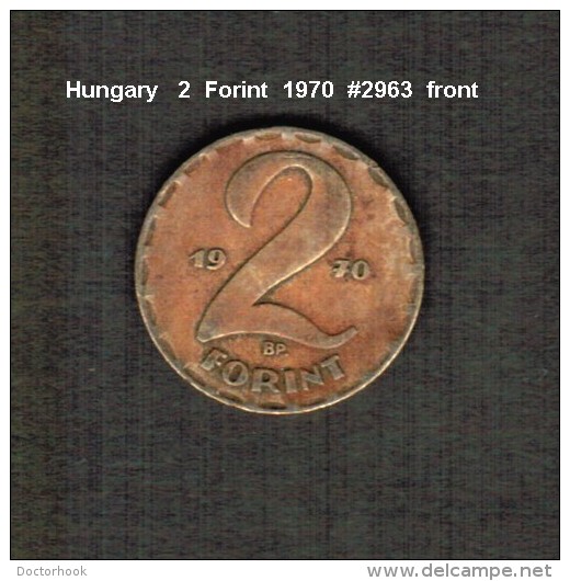 HUNGARY    2  FORINT  1970  (KM # 591) - Hungary