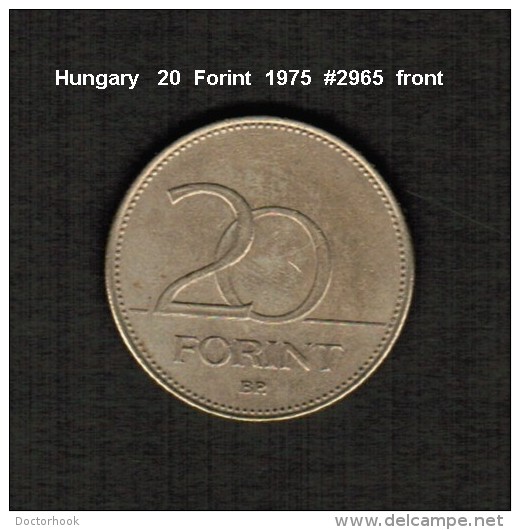 HUNGARY    20  FORINT  1975  (KM # 696) - Hungary