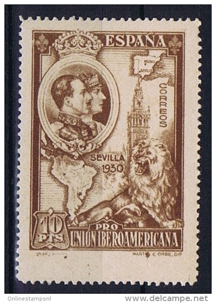 Spain: 1930  Mi 552 C  MH/* Perfo 13,75  Yellow Brown! - Nuevos