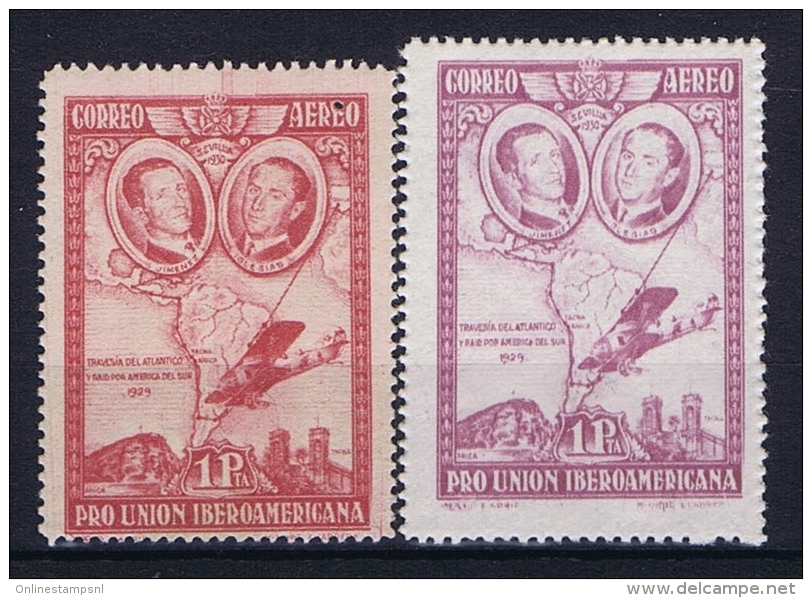 Spain: 1930  Mi 560 A + B MH/*, Left Stamp Has A Pin Hole - Nuevos