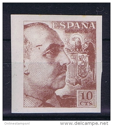 Spain: 1939  Mi 842 U, MH/*, Has A Small Spot On The Top - Nuevos