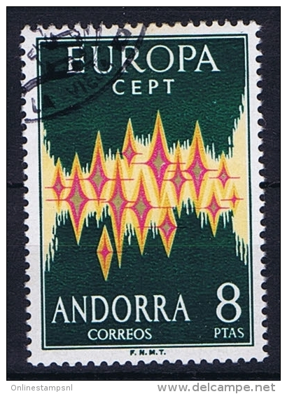 Andorra Spanish, Mi Nr 71 Europa 1972 - Used Stamps