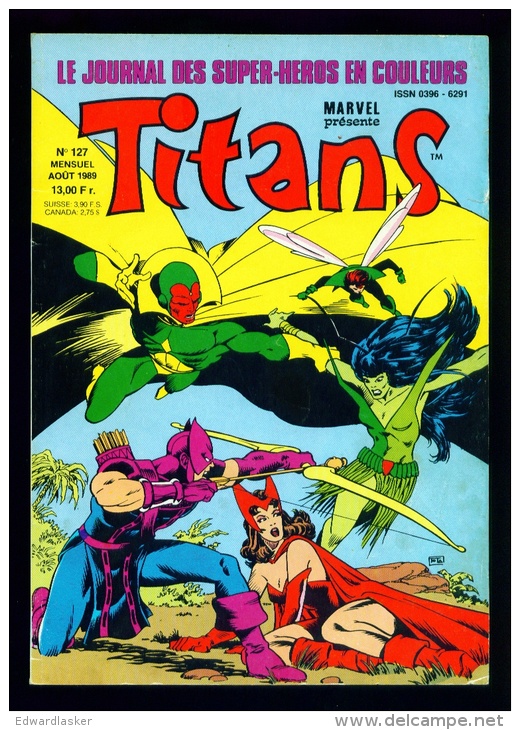 TITANS N°127 - Lug 1989 - Très Bon état - Lug & Semic