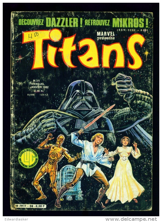 TITANS N°36 - Lug 1982 - état Médiocre (couverture Très Frottée) - Lug & Semic