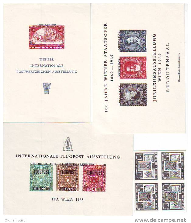 1160l: Austria Different Prints, Small Collection - Covers & Documents