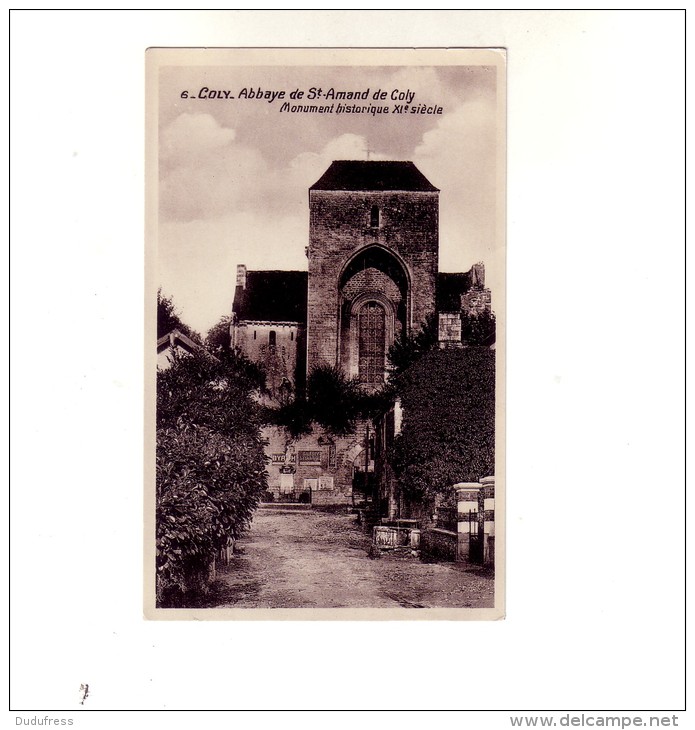 ABBAYE  DE SAINT AMAND DE COLY - Autres & Non Classés