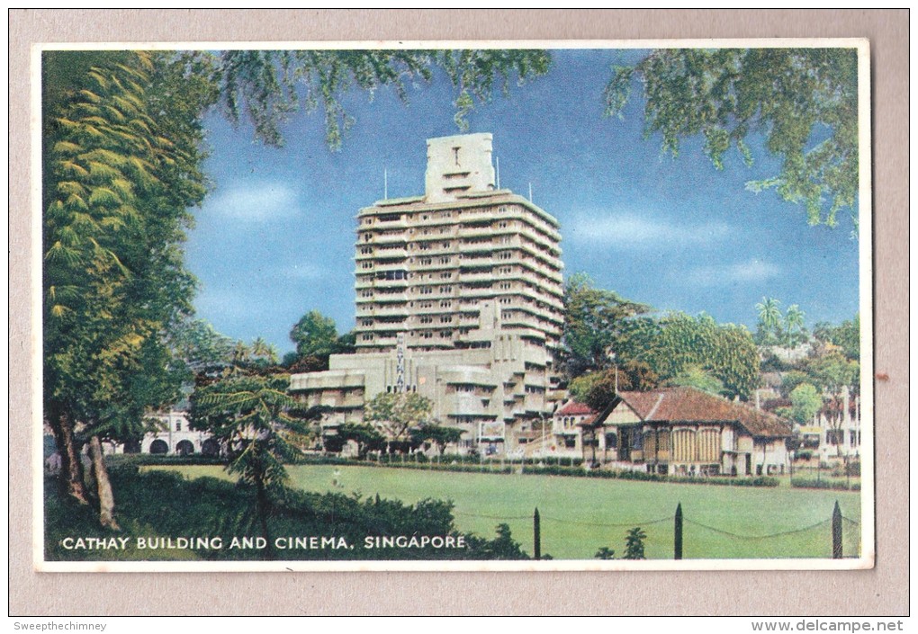 SINGAPOUR  SINGAPORE CATHAY BUILDING AND CINEMA Unused Arthur Dixon Isle Of Wight - Singapour