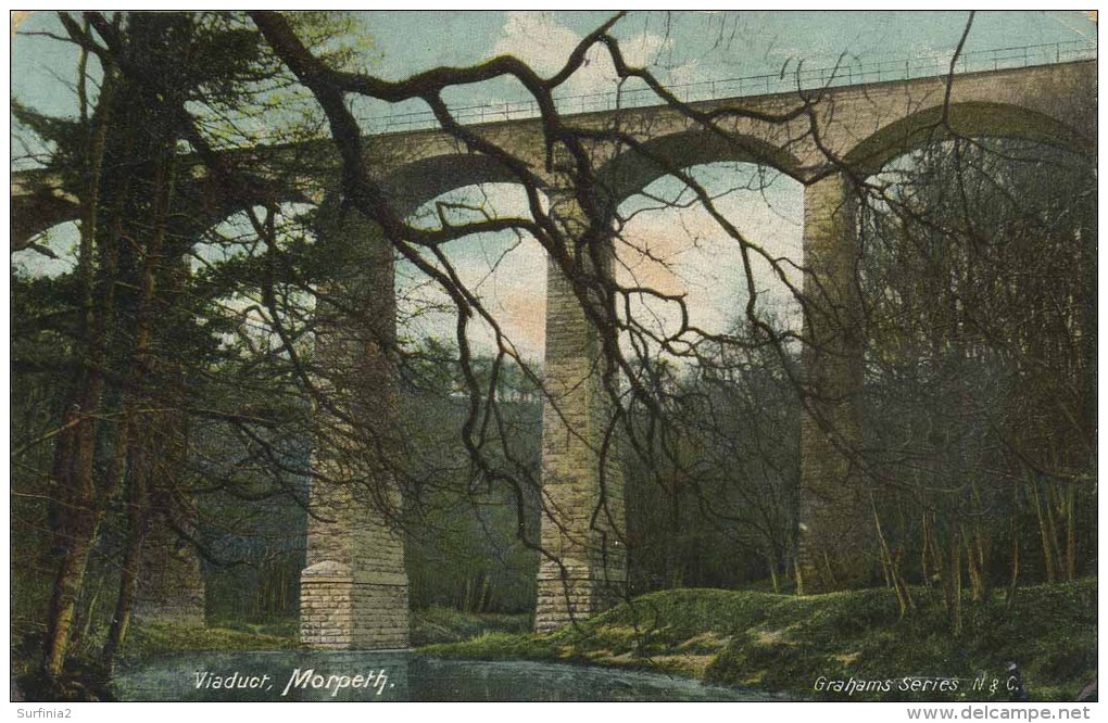 NORTHUMBERLAND - MORPETH VIADUCT 1910 Nm177 - Other & Unclassified