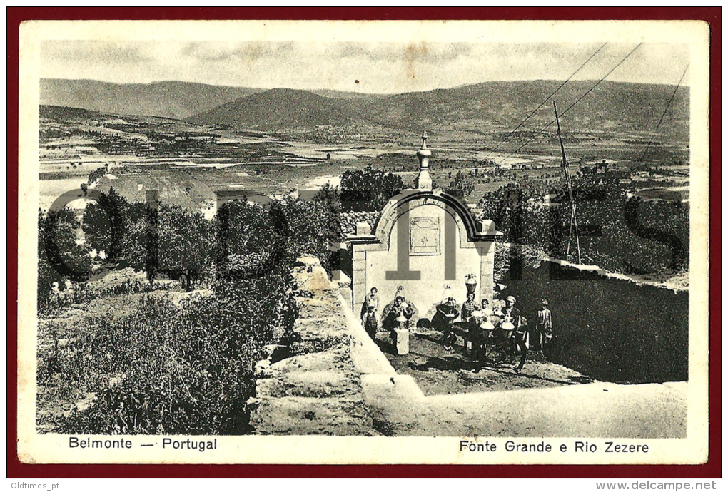 BELMONTE - FONTE GRANDE E RIO ZEZERE- 1940 PC - Castelo Branco