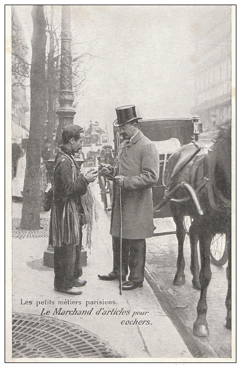 PARIS  Les Petits METIERS Parisiens  Laas Et Pécaud  MARCHAND Article  Pour COCHERS FIACRE Cheval - Petits Métiers à Paris