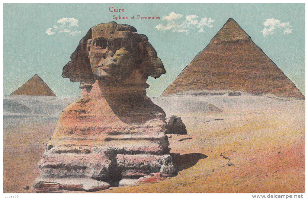 C1900 SPHINX ET PYRAMIDES - Sphinx
