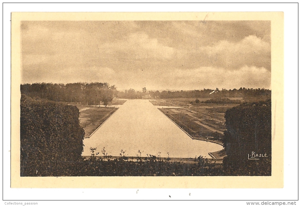 Cp, 92, Sceaux, Le Château, Vue Du Grand Canal, Prise De La Balustrade Des Pintades - Sceaux