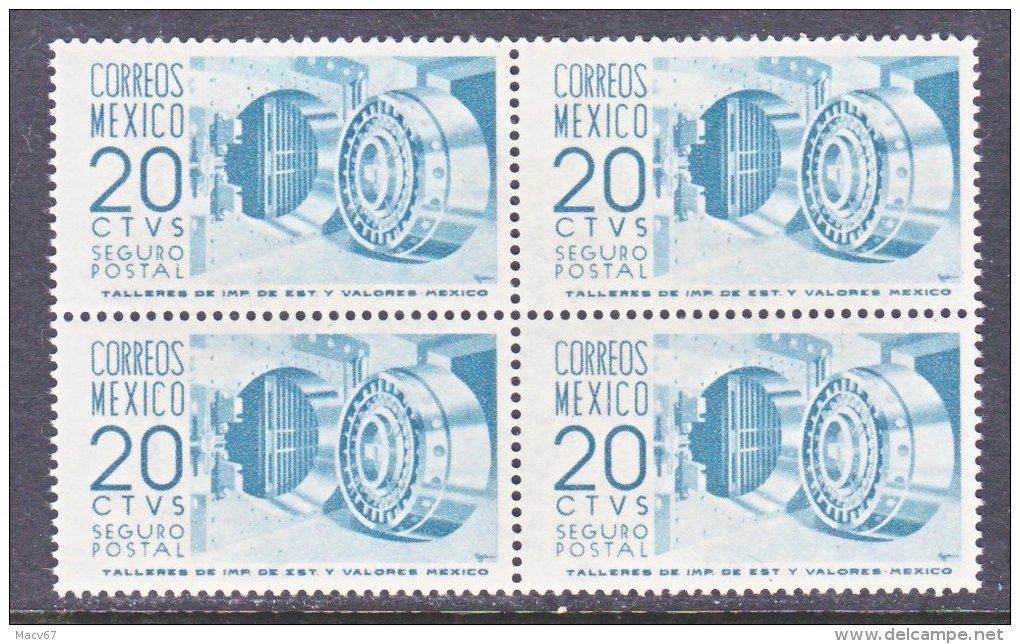 Mexico  G 15 X 4   **  BANK  SAFE  Wmk. 300   1954-71  Issue - Mexico