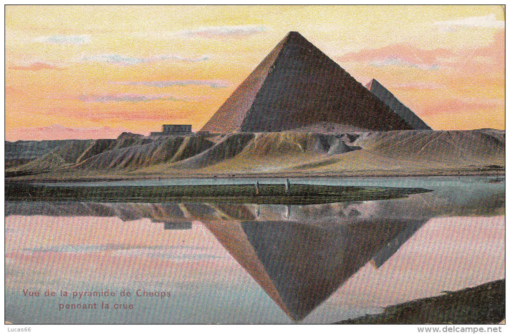 C1940 -  PYRAMIDE DE CHEOPS PENDANT LA CRUE - Pyramides