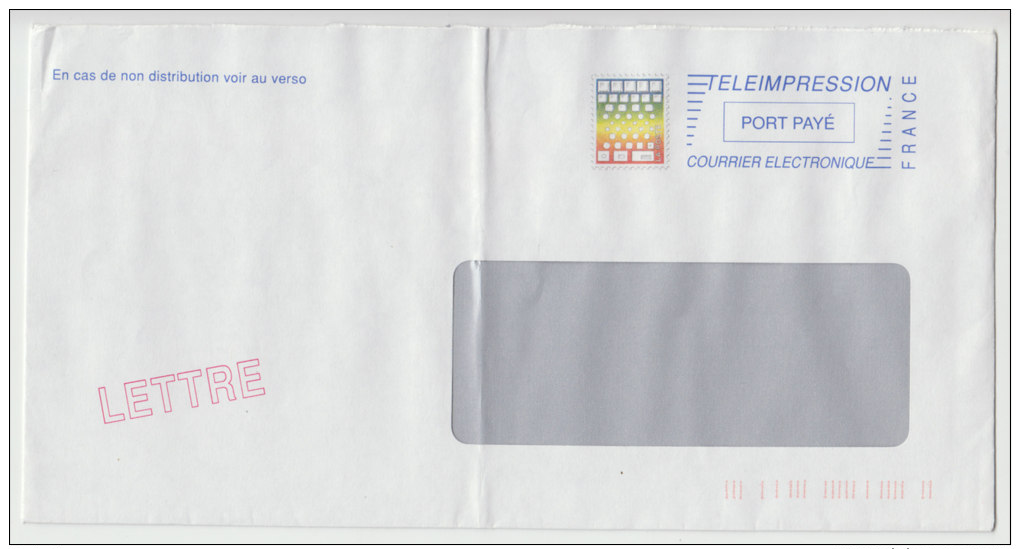 FRANCE - COURRIER ELECTRONIQUE - SERVICE DE LA POSTE TELEIMPRESSION - LETTRE VOYAGEE - Lettres & Documents