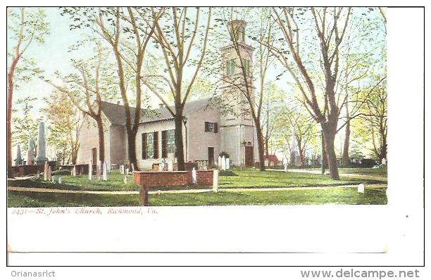 61856) Cartolina Postale - St.john's Church - Richmond - Virginia - Nuova - Richmond