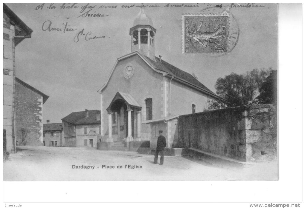 SUISSE    DARDAGNY Place De L'église  ( Frontière )  Précurseur - Dardagny