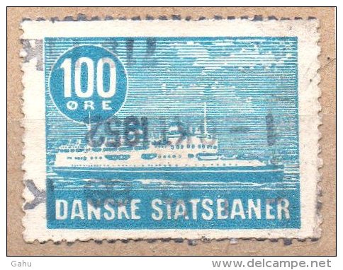 Danemark ; Denmark ,Statbaner ; Ob 1952..; "  Ligne Maritime  " Cote Y : - Emisiones Locales