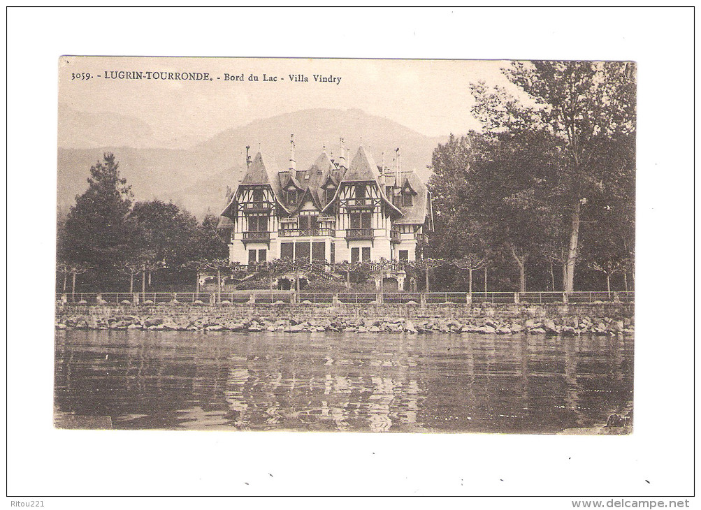 74 - LUGRIN TOURRONDE - VILLA VINDRY - Bord Du Lac - N°3059 - Abem. - Lugrin