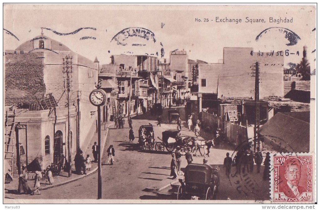 Baghdad- 1931 //  ** RARE &amp; INEDIT ** //  Square Exchange- Ed A &amp; K N°25 - Iraq