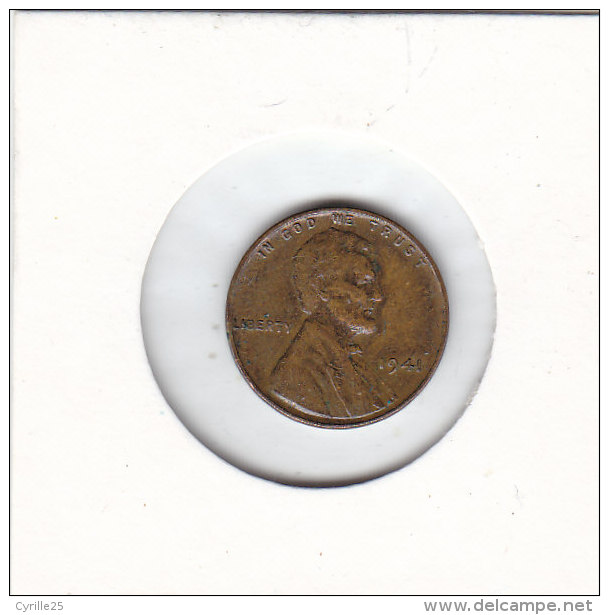 ONE CENT Lincoln  1941  QUALITE++++++++++++++++++ +++++++++++ - 1909-1958: Lincoln, Wheat Ears Reverse