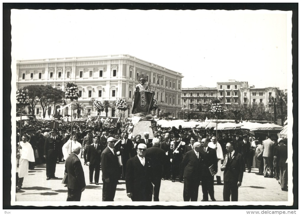 BARI   SAN . NICOLA    PROCESSIONE  Religiosa   Enorme  ORIGINALE FOTO  13 X 18 Cm CIRCA  SANTO  RELIGIONE - Luoghi