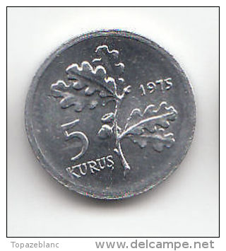 TURQUIE - 5 KURUS 1975 - Turkey