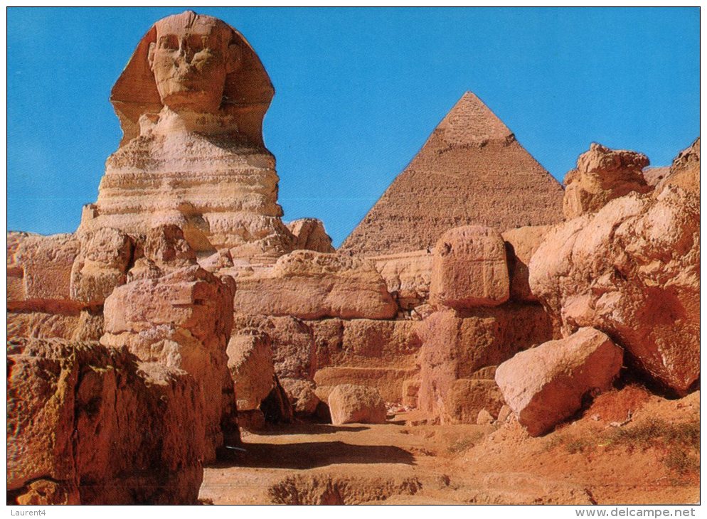 (313) Egypt - Pyramid And Sphinx - Pyramiden