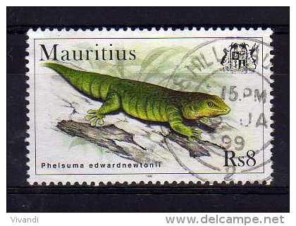 Mauritius - 1998 - 8 Rupees Geckos - Used - Maurice (1968-...)