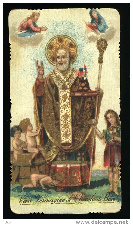 S. NICCOLO' SAN NICOLA S. NICOLAUS   BARI   ANCIEN  ANTICO   SANTINO HOLY CARD CONDIZIONI COME DA  FOTO   **** - Devotieprenten