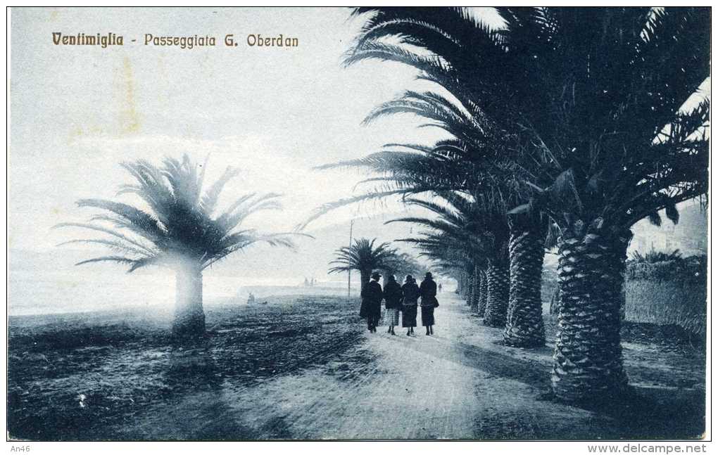 VENTIMIGLIA - PASSEGGIATA G. OBERDANO - VG IN BUSTA ORIGINALE D´EPOCA 100% - Altri & Non Classificati