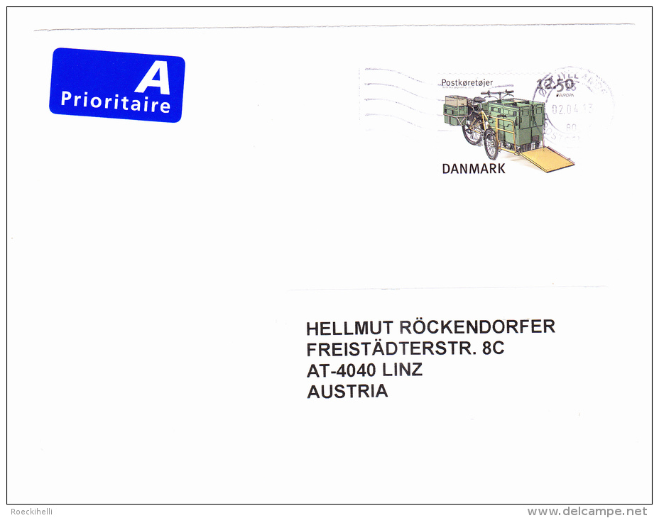 02.04.13  -  Bedarfsbeleg, Gelaufen Von Ost Jildands Nach Linz / Austria  -  Siehe Scan  (dk 2009) - Lettere